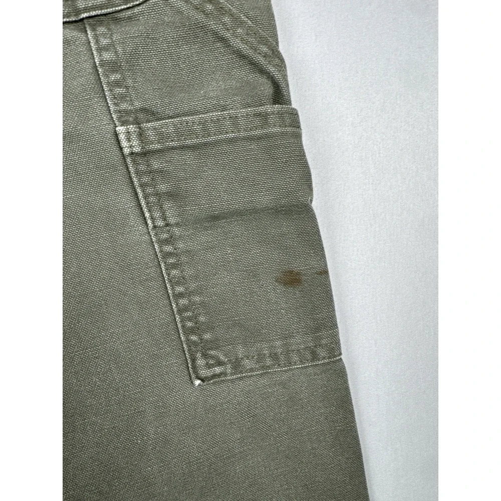 Vintage Carhartt B11 MOS Work Pants 36x34 Moss Green Carpenter Duck Canvas